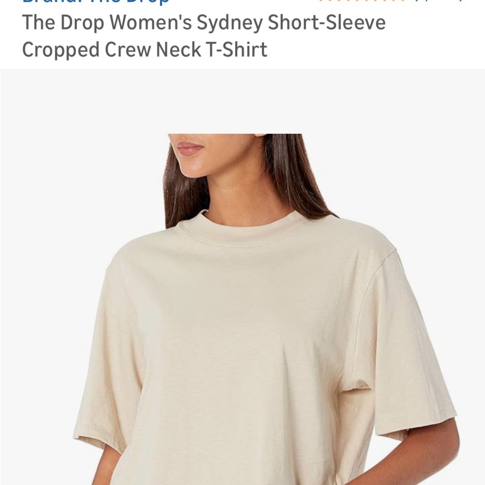 The Drop Women's Sydney Sand Short-Sleeve Tee